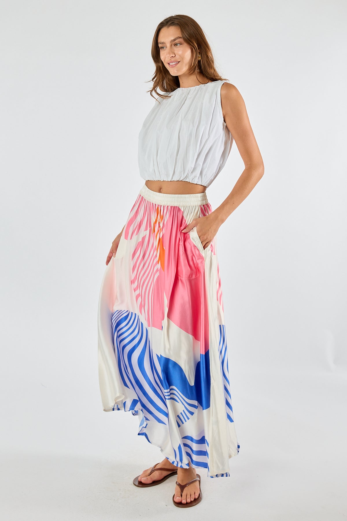 Itami Papillon Skirt White