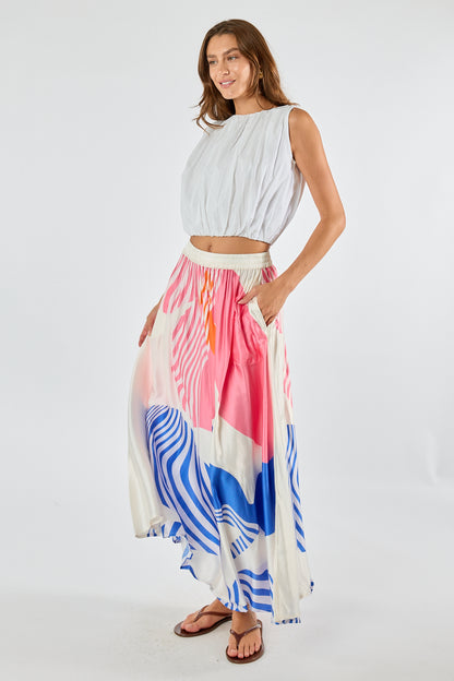 Itami Papillon Skirt White