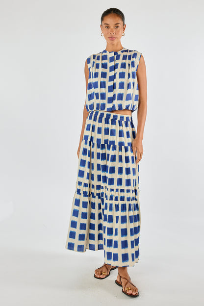 Itami Bloc Sleeveless Top Blue