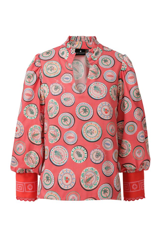 Emily Lovelock Hailey Blouse Flame Secret