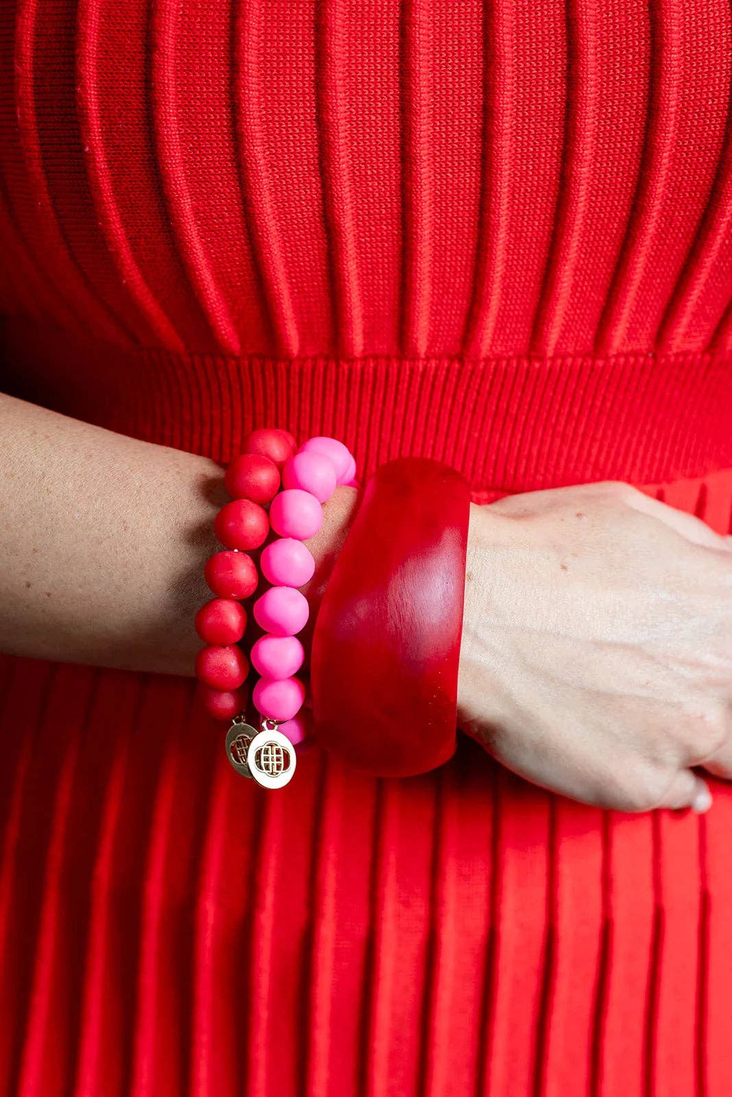 Greenwood Designs Rock Bracelets: Bright Pink