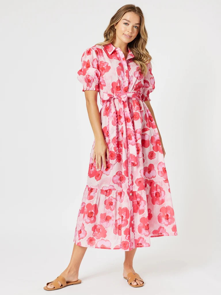 Threadz Pink Poppies Dress