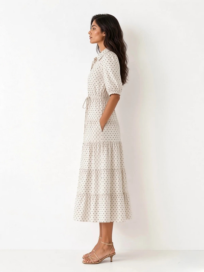 Leoni Australia Jane Dress Navy Square