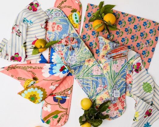 Kip&Co Anna Spiro Gladiolus floral double oven mitt