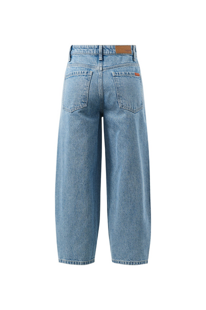 Ceres Life Maggie Tapered Barrel Jean - Mid Vintage Blue