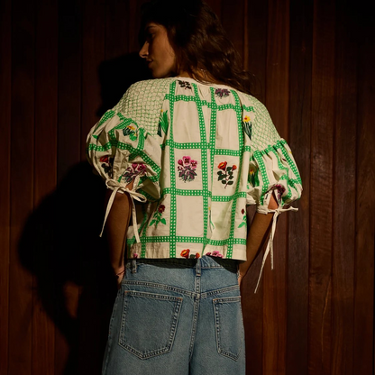 Sage & Clare Florina Blouse - Porcelain
