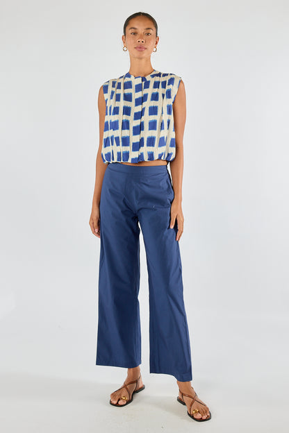 Itami Bloc Sleeveless Top Blue