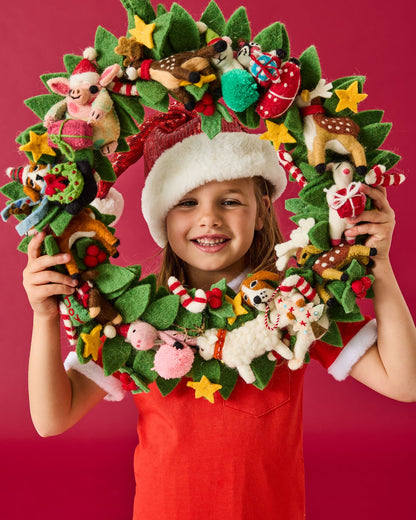 Kip and Co Felted Wool Christmas Wreath