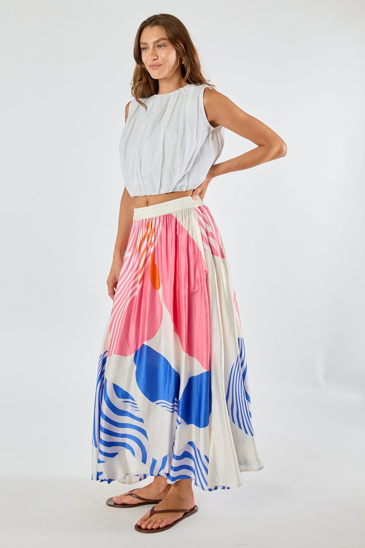 Itami Papillon Skirt White