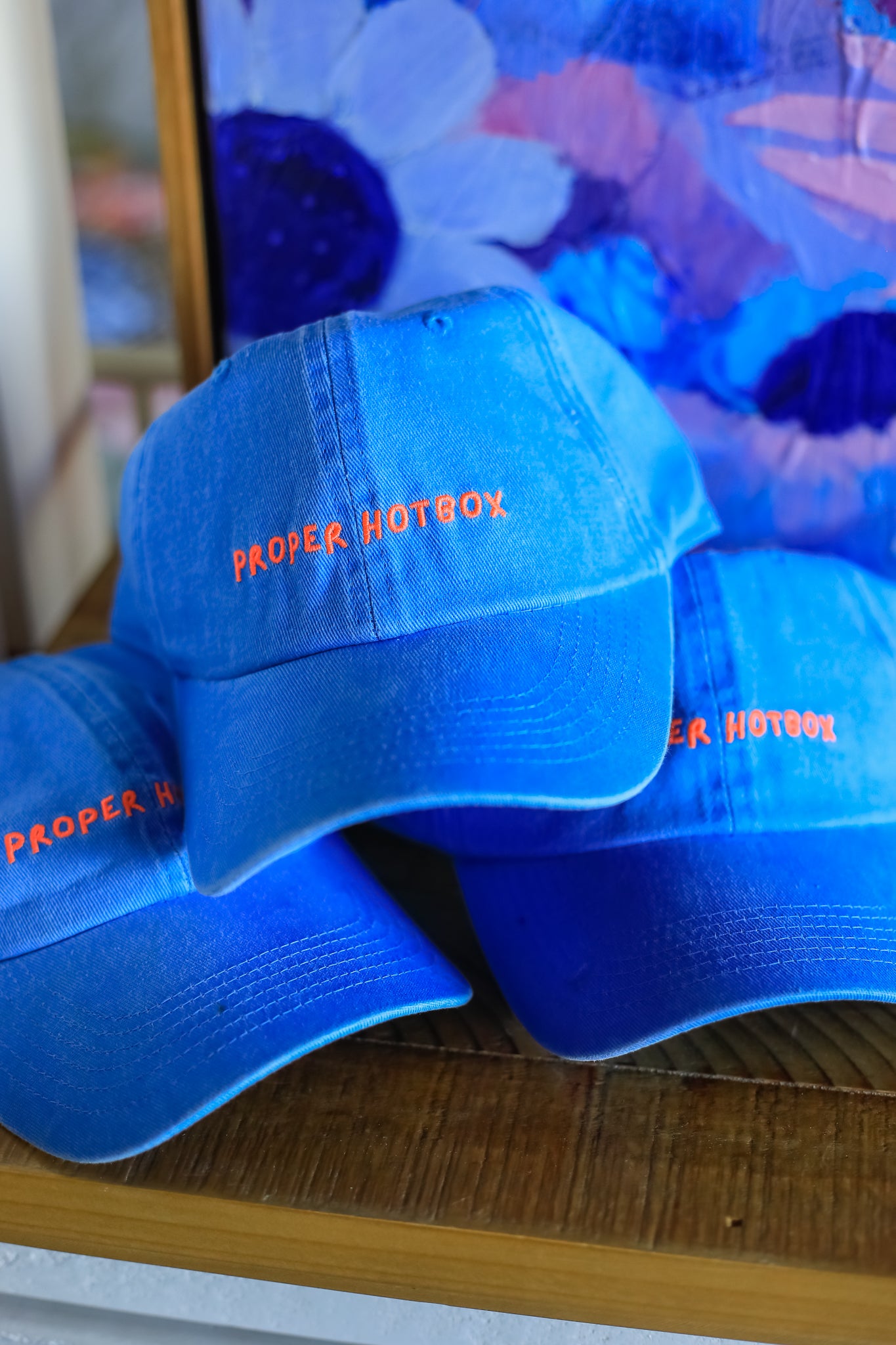 Sterling Belle Proper Hotbox Cap Blue with Neon Orange