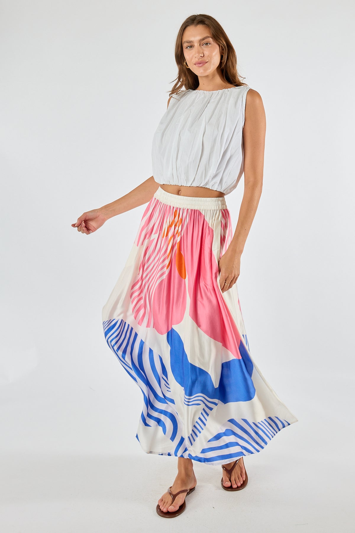 Itami Papillon Skirt White