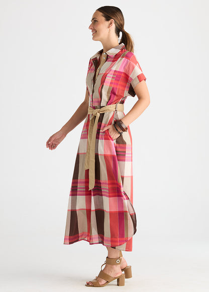 Zaket & Plover Checked Dress - Toast