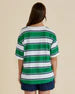 Betty Basics Relax Boxy Tee - Navy/Green Stripe