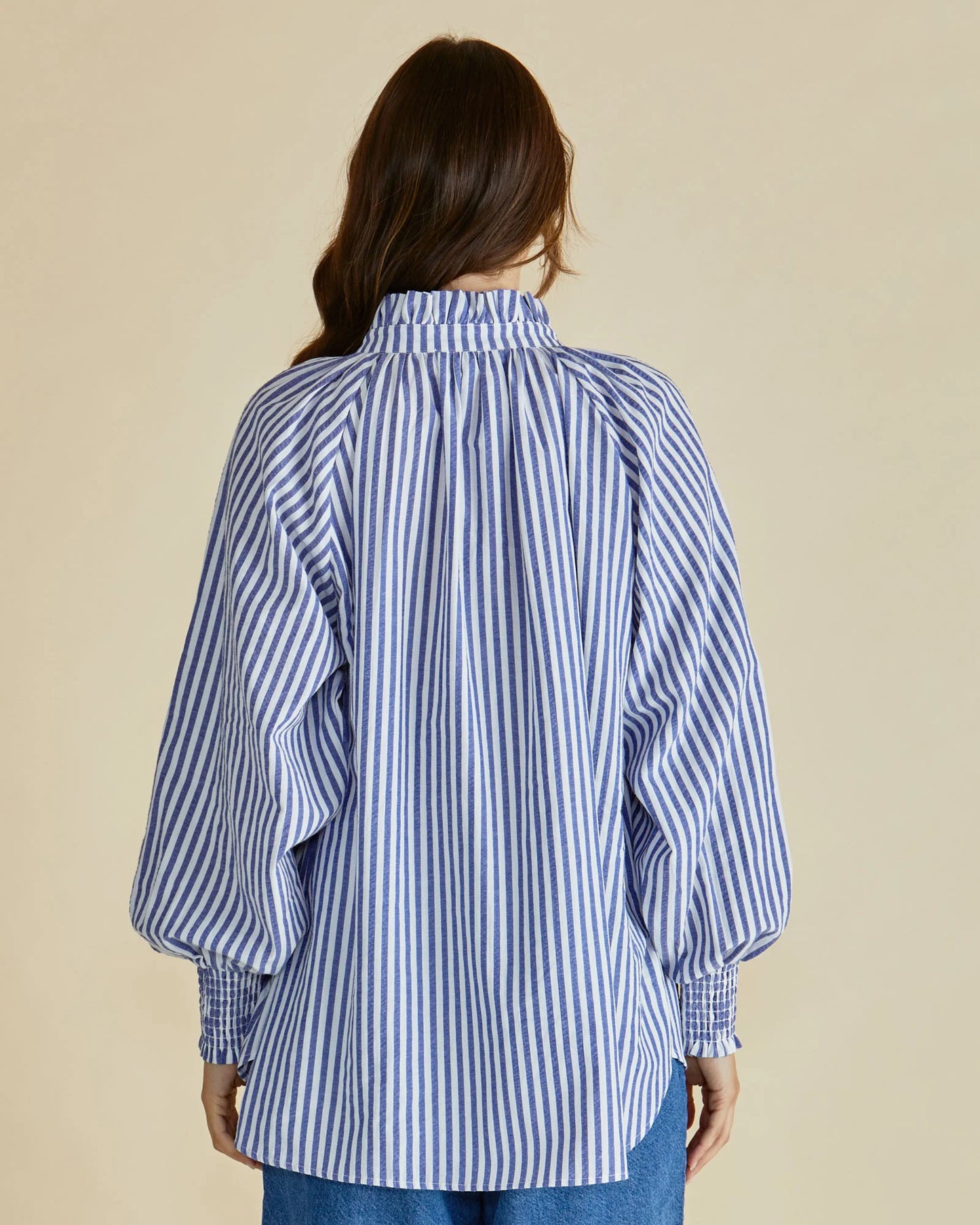 Betty Basics Romi Shirt - Navy Stripe