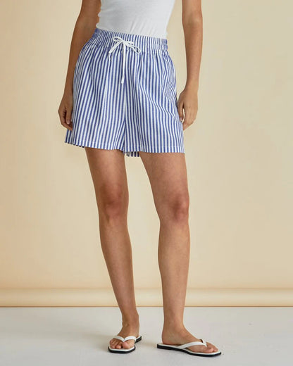 Betty Basics Jovie Shorts - Navy Stripe