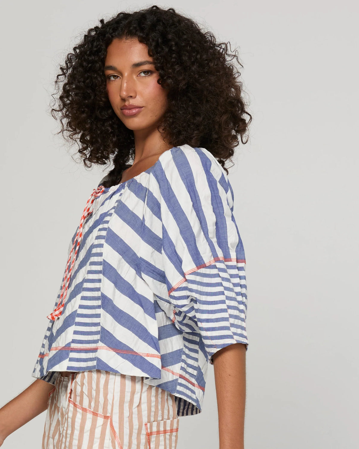Boom Shankar Lucia Top - Ocean Stripe