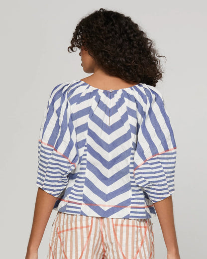 Boom Shankar Lucia Top - Ocean Stripe