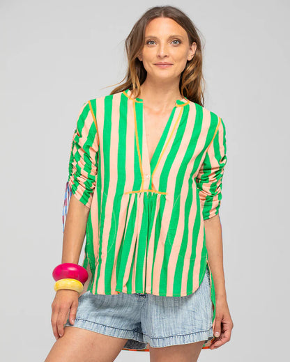 Boom Shankar Sana Top Capri Peach