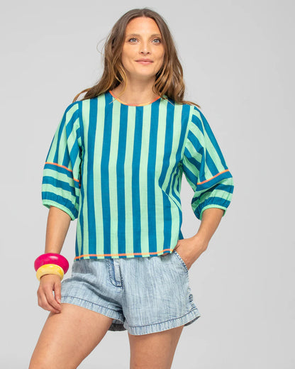 Boom Shankar Ava Top Capri Green