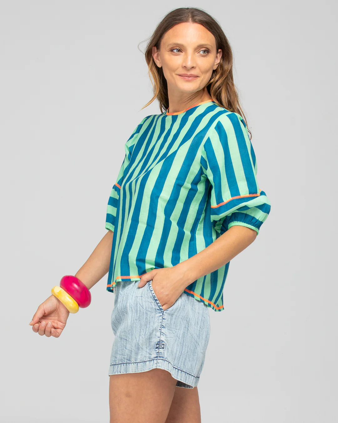 Boom Shankar Ava Top Capri Green