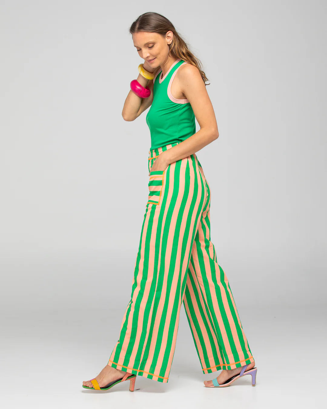 Boom Shankar Sana Pant Capri Peach