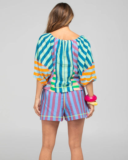 Boom Shankar Lucia Top Capri Spliced