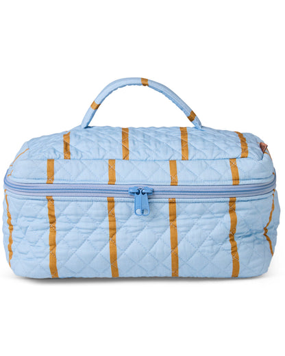 Kip and Co COMO STRIPE QUILTED COTTON TOILETRY CASE