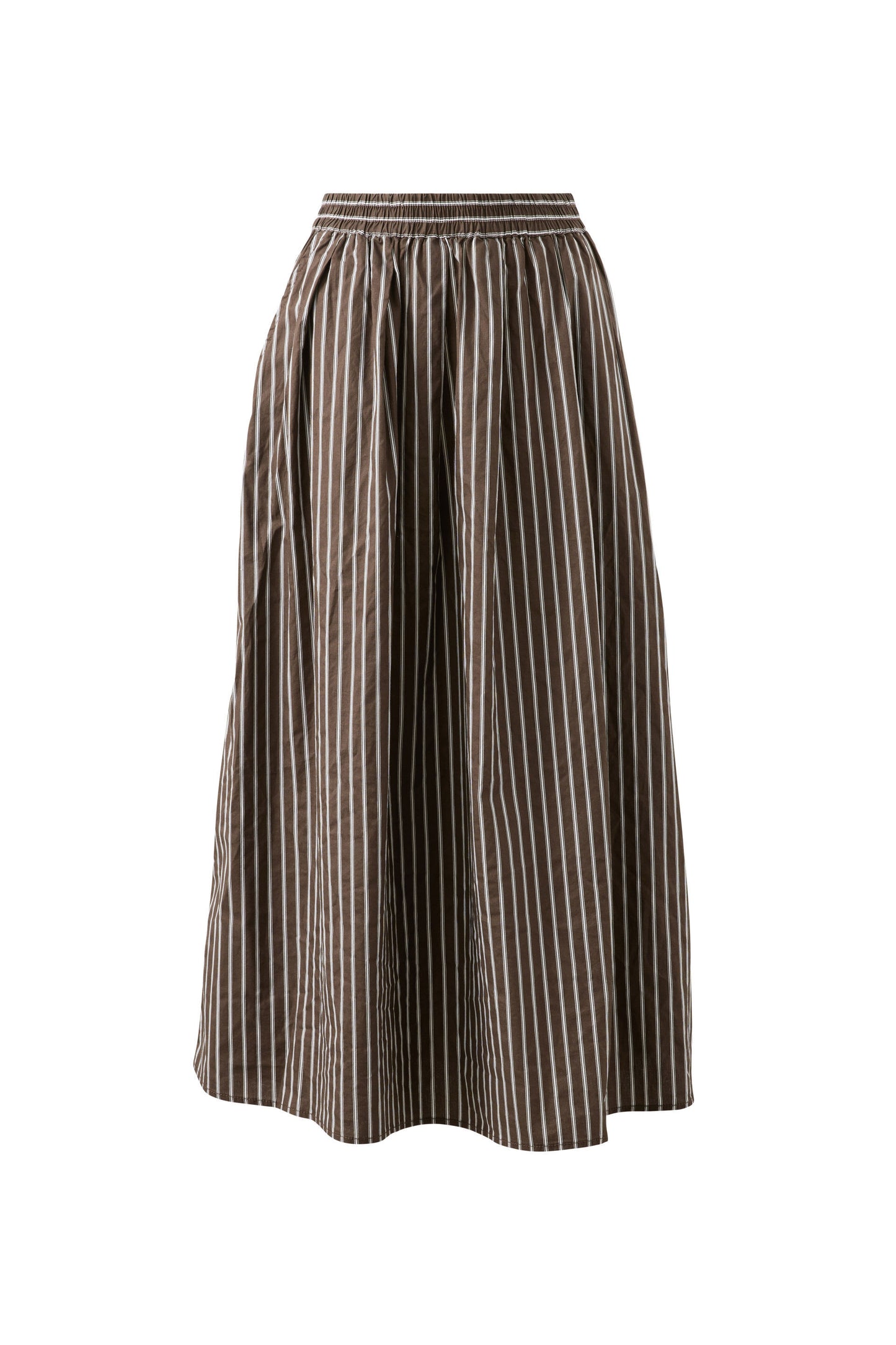 women’s organic cotton long stripe skirt