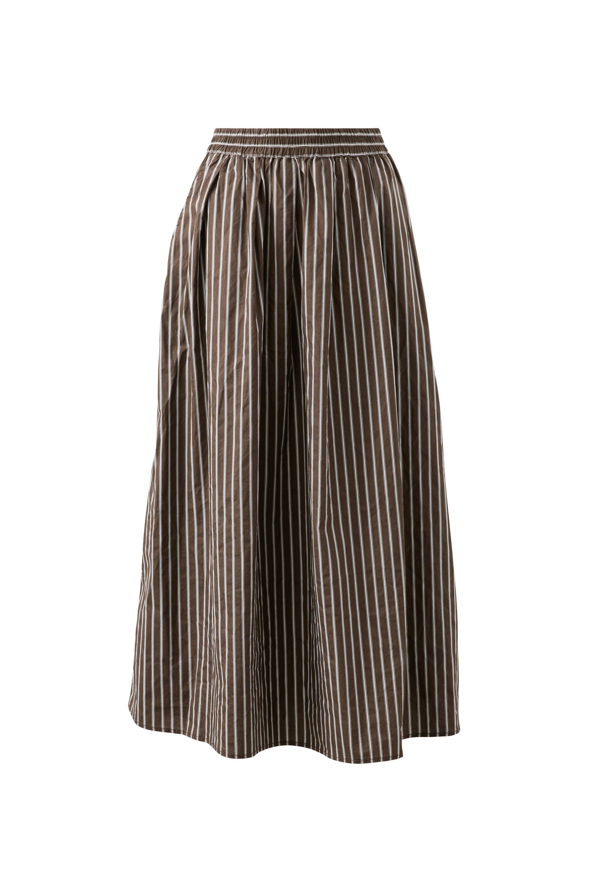 women’s organic cotton long stripe skirt