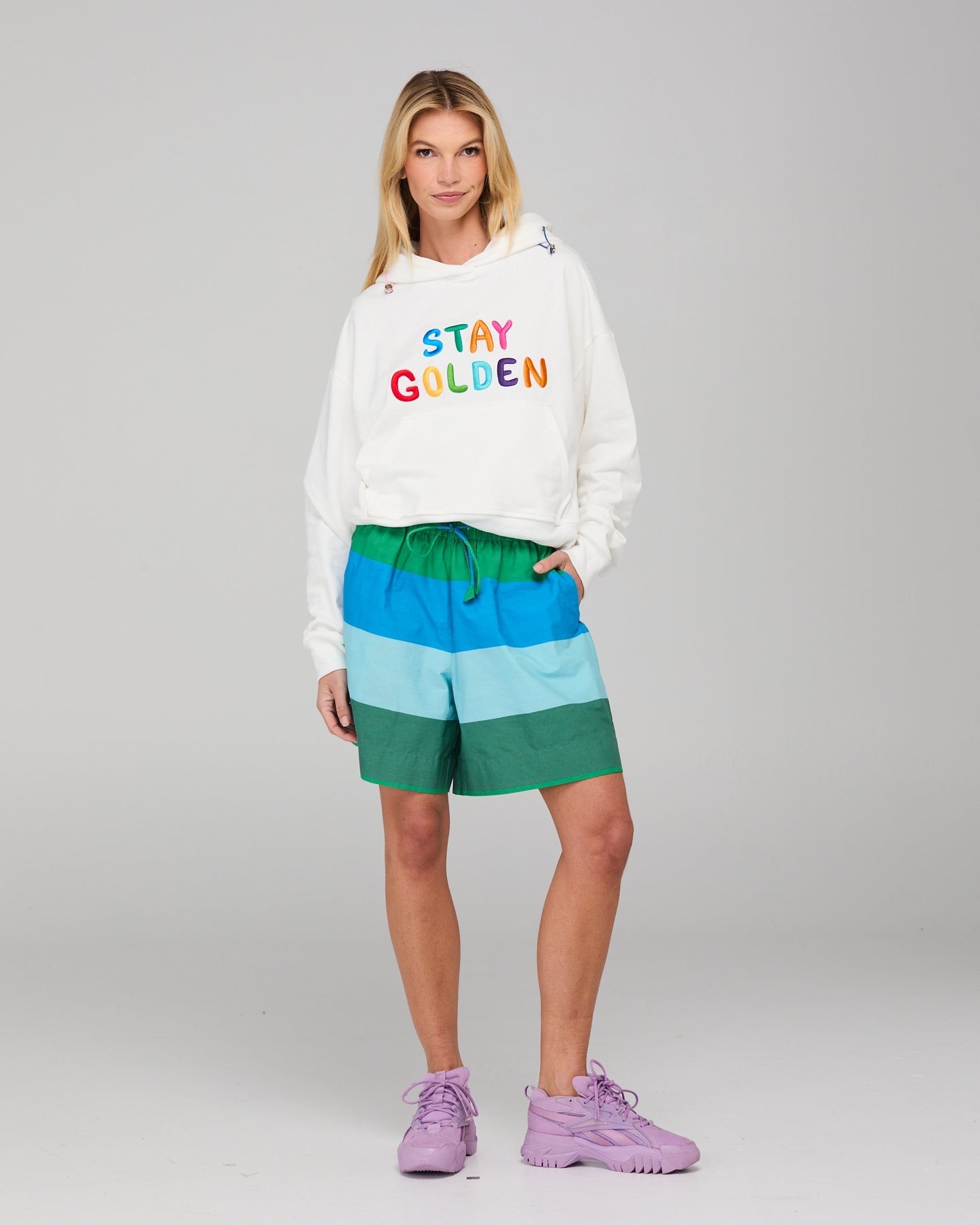 Boom Shankar Meeko Embroidered Jumper - White Multi