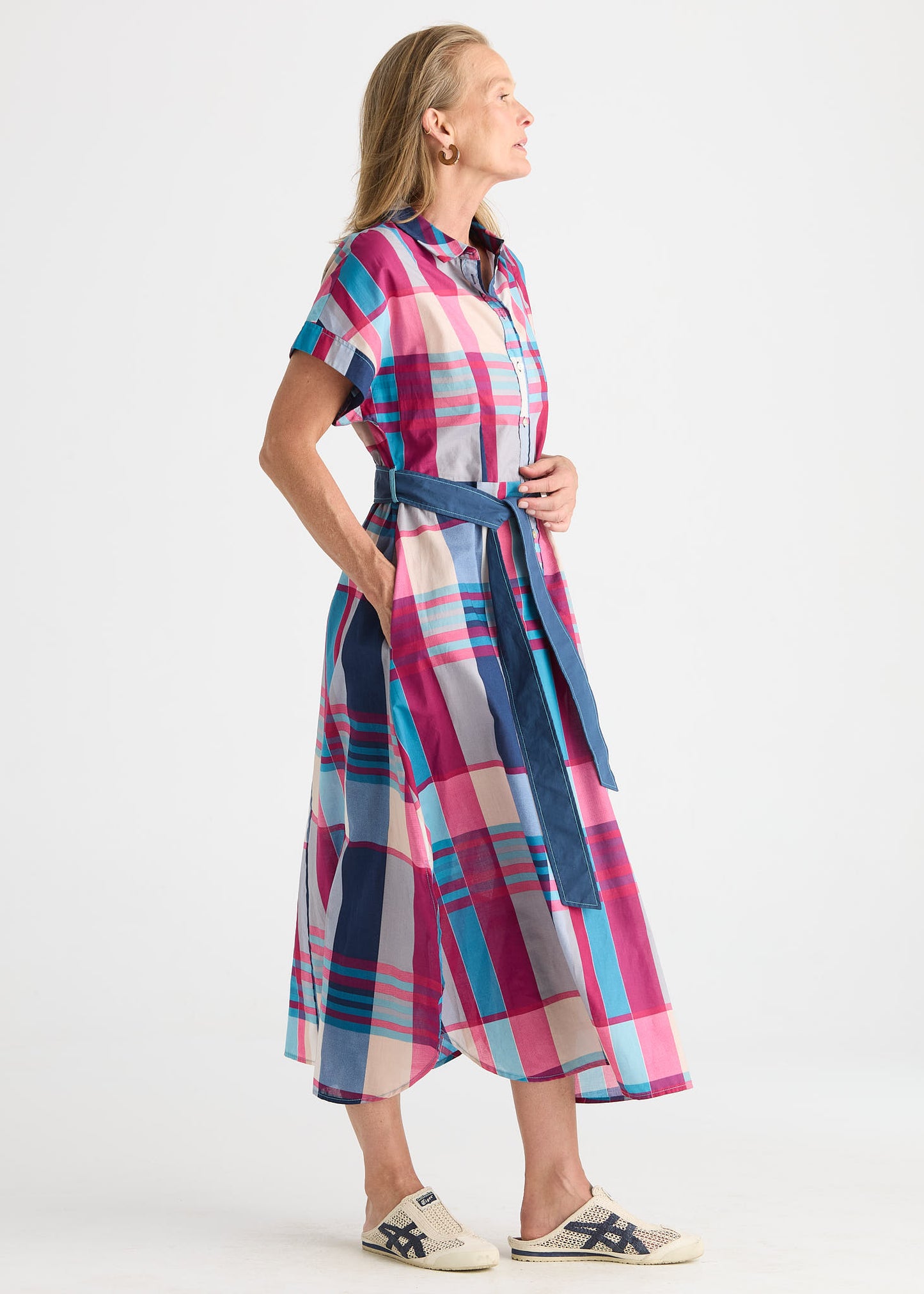 Zaket & Plover Checked Dress - Eclipse