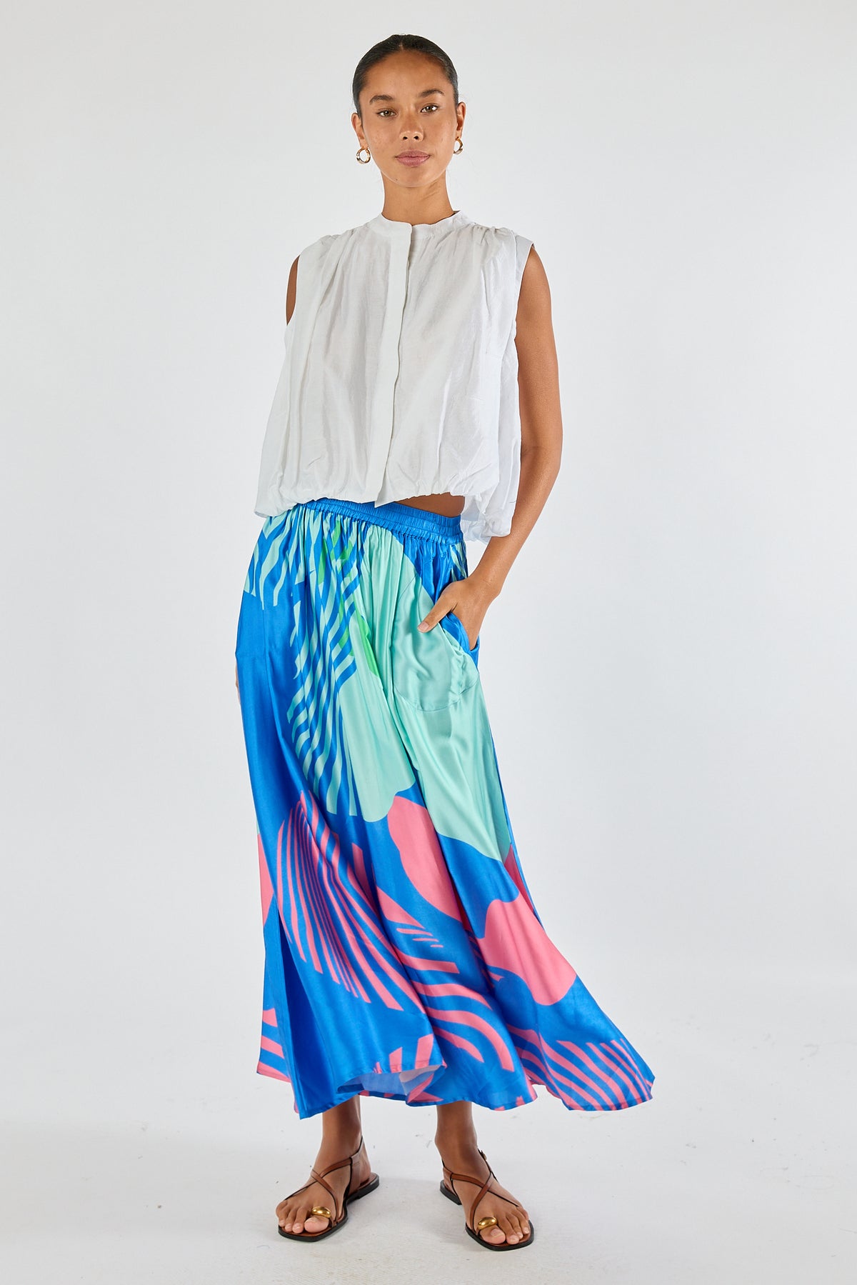 Itami Papillon Skirt Blue