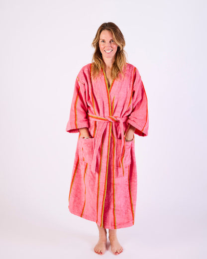 Kip and Co WATEGOS SOIREE STRIPE BAMBOO TERRY BATH ROBE