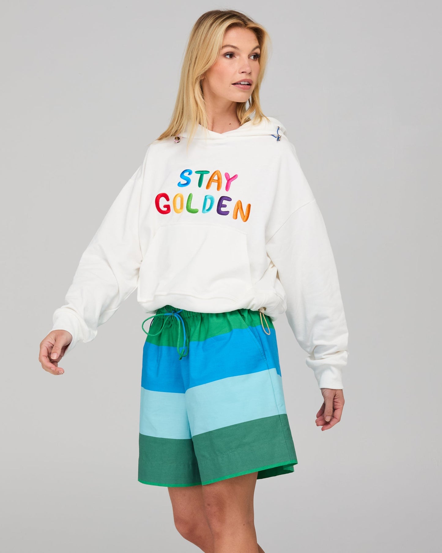 Boom Shankar Meeko Embroidered Jumper - White Multi