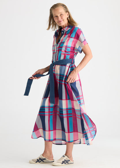 Zaket & Plover Checked Dress - Eclipse