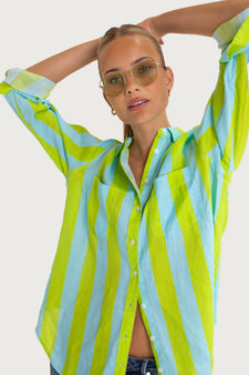 Hut and Co Lunch With Me Boyfriend Linen Shirt