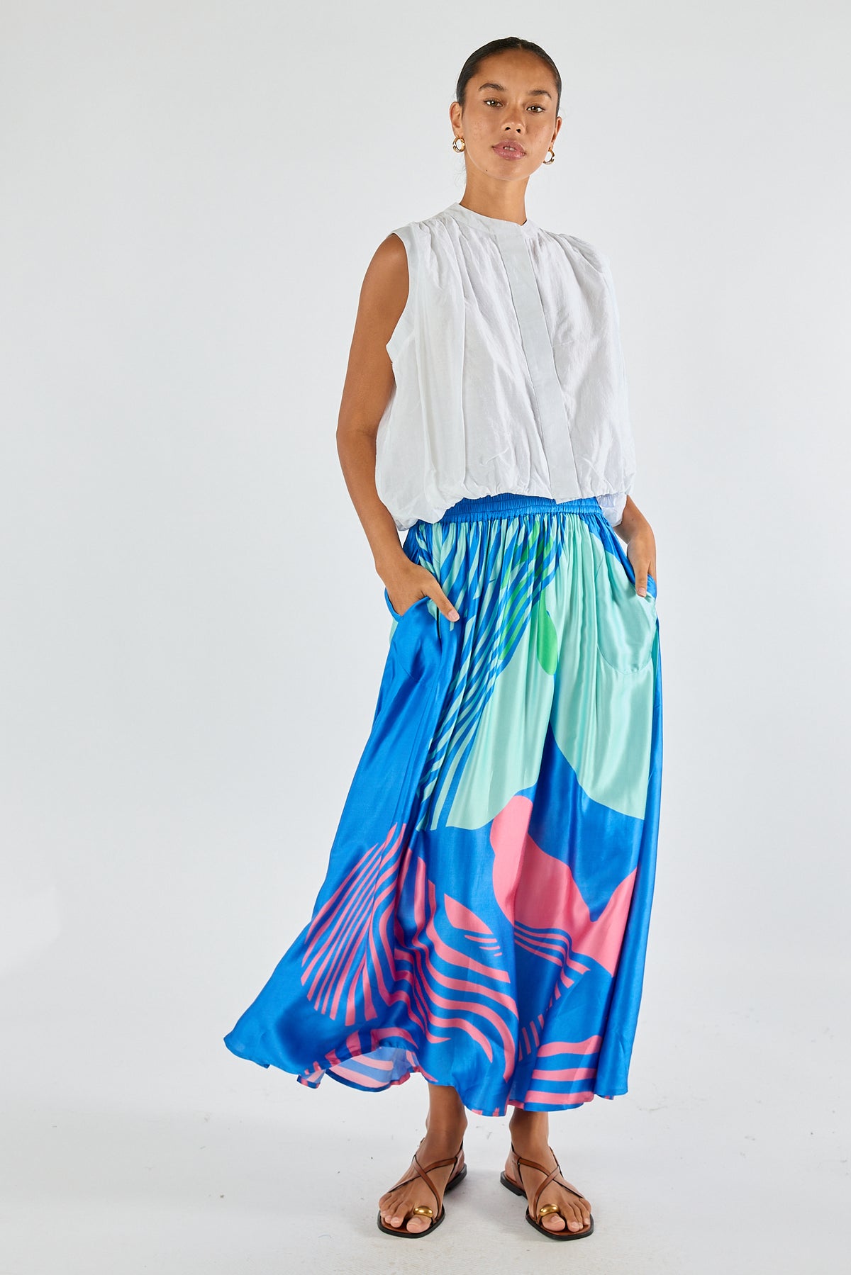 Itami Papillon Skirt Blue