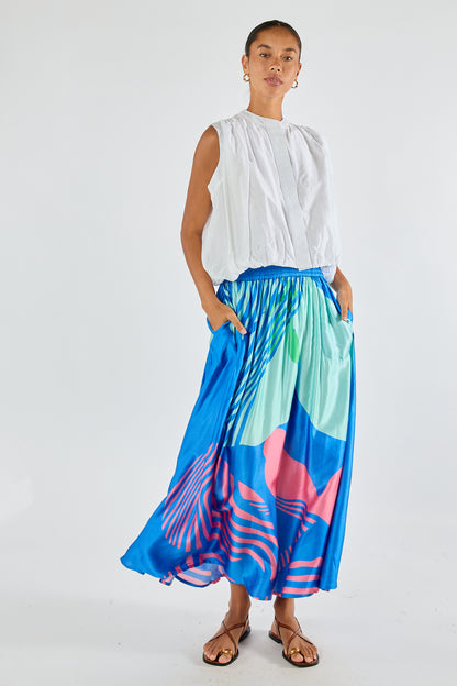 Itami Papillon Skirt Blue