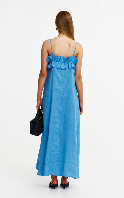 Blue Azure Kinny Lola Ramie Maxi Dress