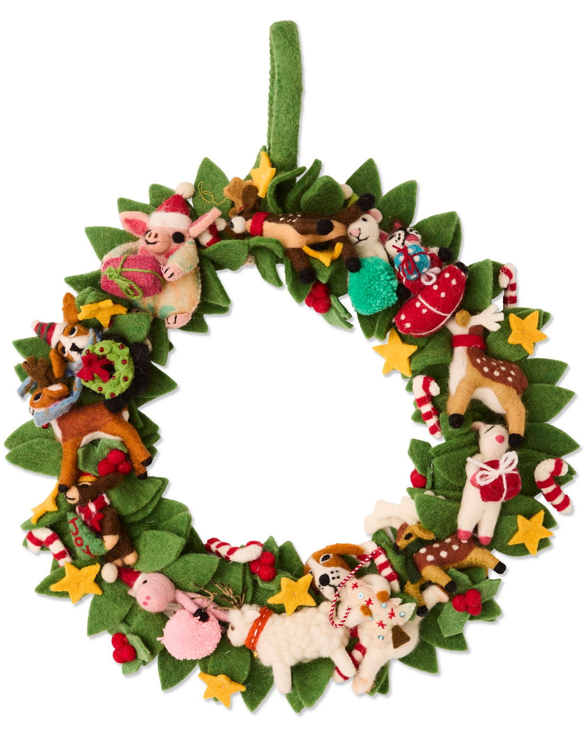 Kip and Co Felted Wool Christmas Wreath