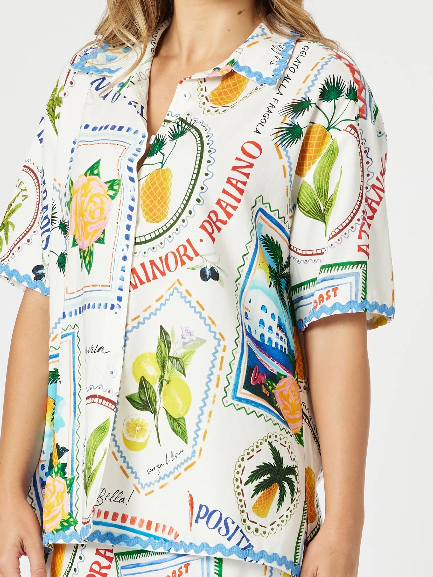 Threadz Amalfi Shirt - Blue / Multi