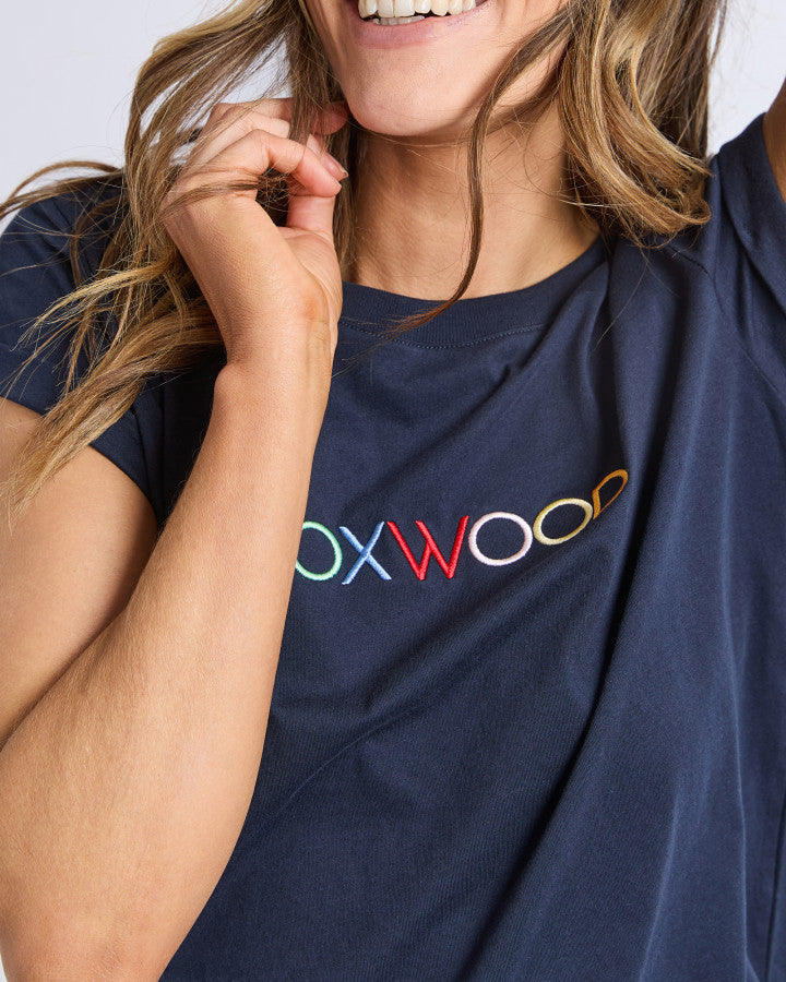 Foxwood Confetti Tee Navy