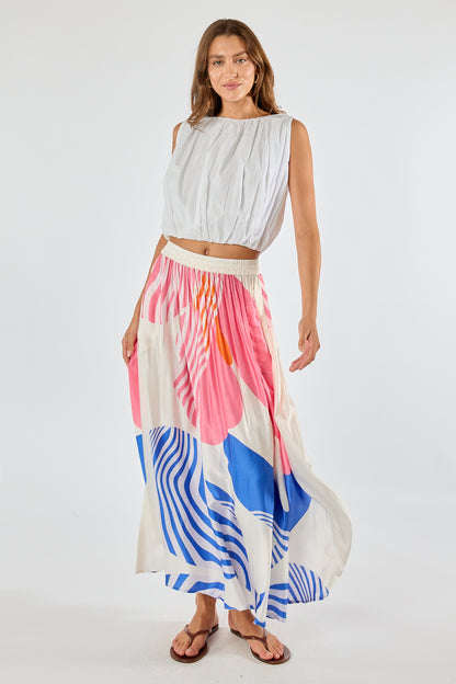 Itami Papillon Skirt White