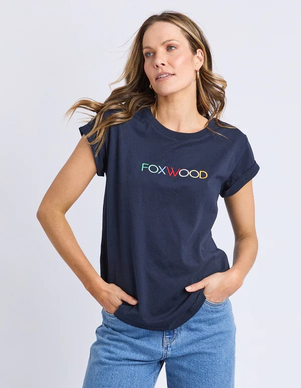 Foxwood Confetti Tee Navy