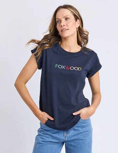 Foxwood Confetti Tee Navy