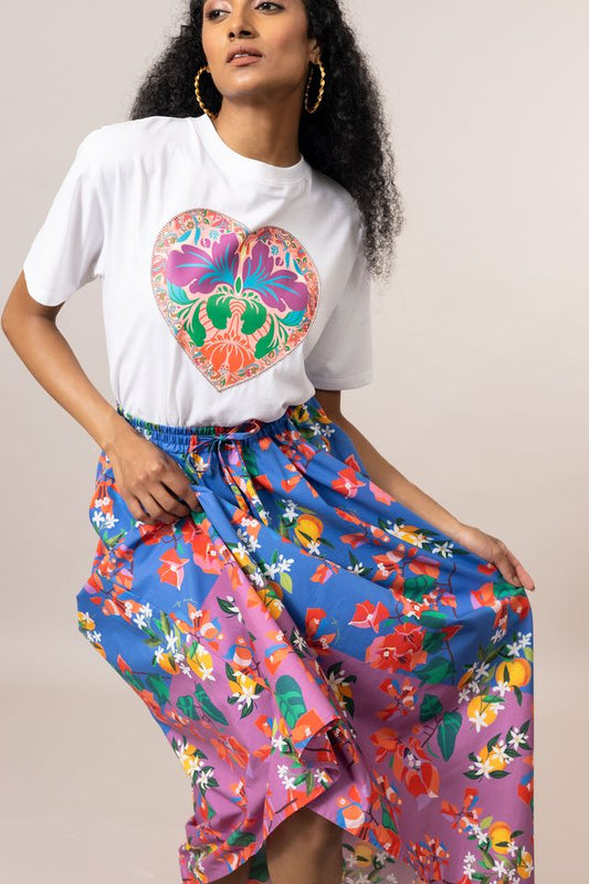 Emily Lovelock Alvia Skirt Amparo Blue