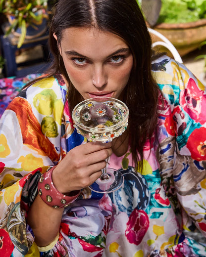 Kip and Co x Romance Was Born Flower Power Cocktail Glass Set
