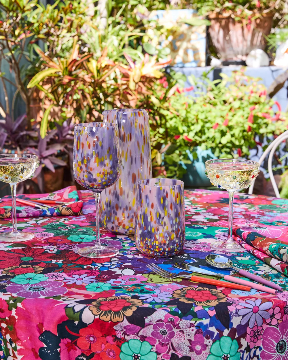 Kip and Co x Romance Was Born Flower Power Cocktail Glass Set