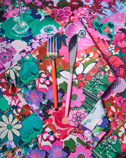 Kip and Co x Romance Was Born Flower Power Pink 4P Napkin Set