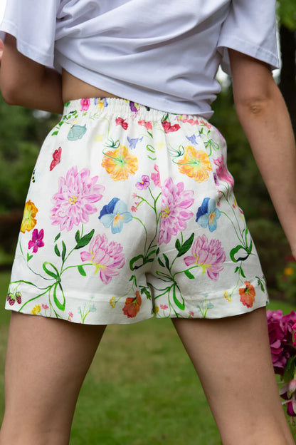 Gem the Label Novie White Dreamscape Shorts